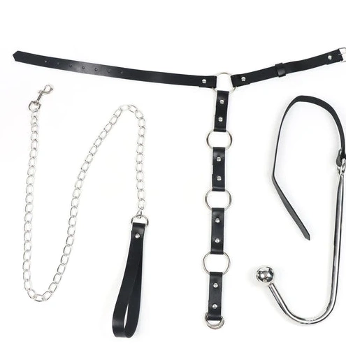 Kinky Leash Anal with 5853 EverydayUse Collar and Hook 0626